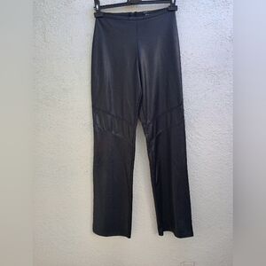 Entrancy Faux Leather Pants Casual Party Goth Retro Preppy Avant Garde Classy